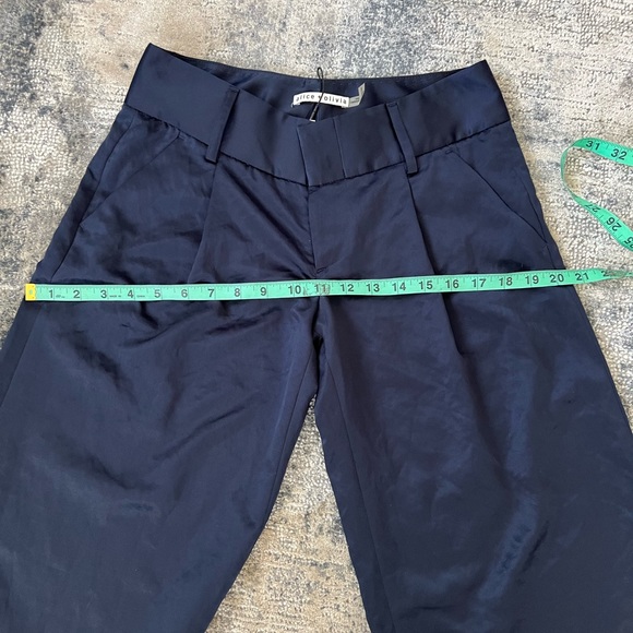 NWT Alice+Olivia wide leg shimmer satin pants 2. - Picture 14 of 16